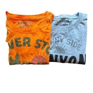 Weatherproof Graphic Tshirt Bundle Orange and Grey Youth Size 14/16
